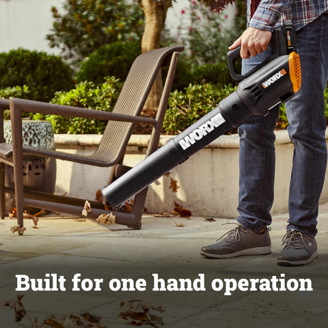WORX WG929 adjustable handle and telescoping shaft fit your height.