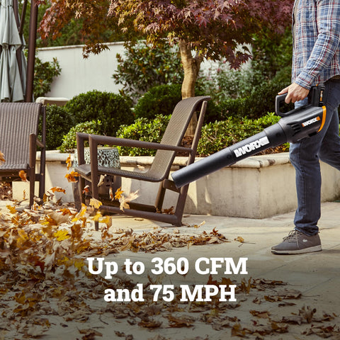 WORX WG929 telescoping shaft for a comfortable reach during trimming.