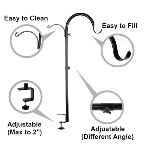 WOSIBO deck hook with 360-degree rotating branches enables flexible positioning.
