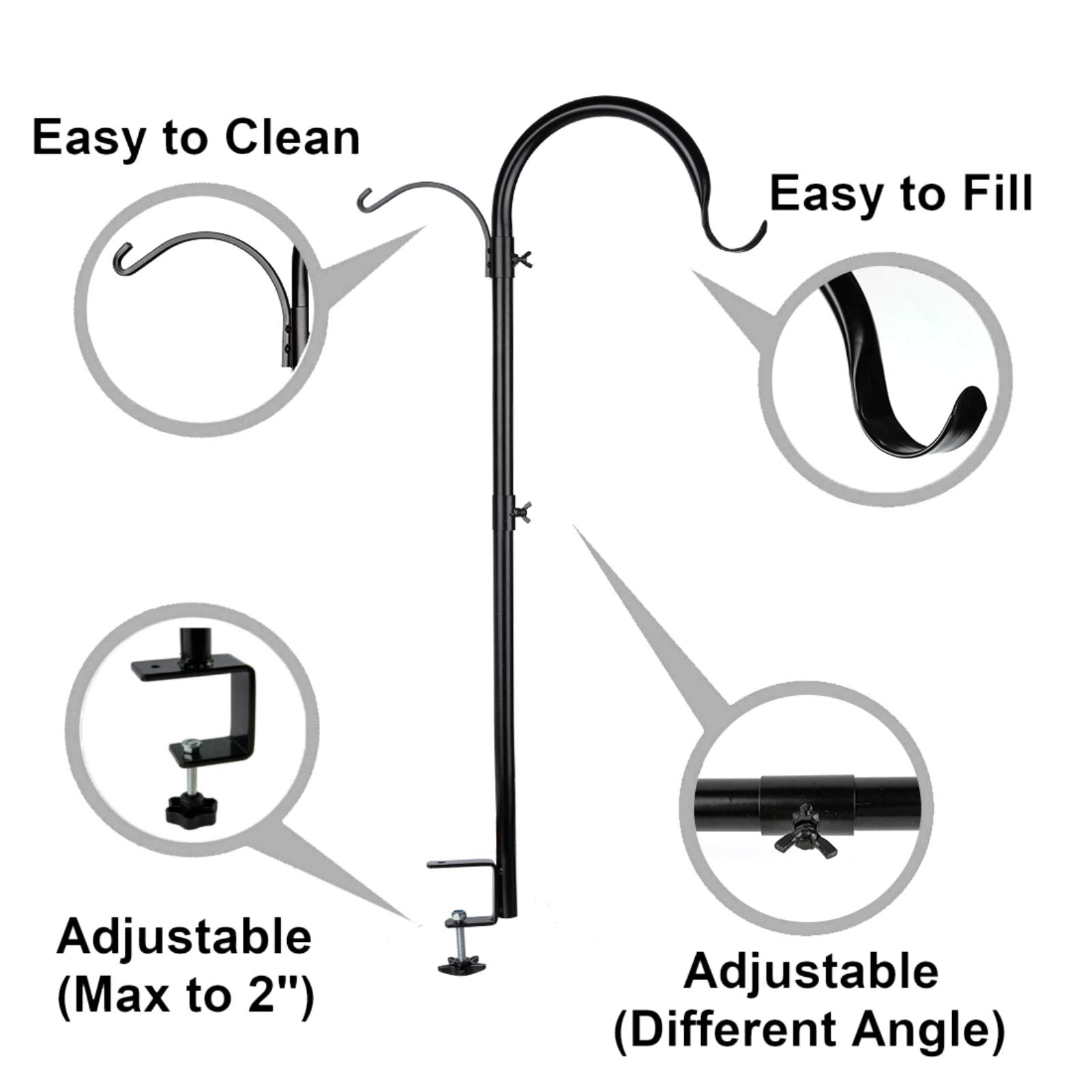 WOSIBO deck hook branch rotation enables customizable angles