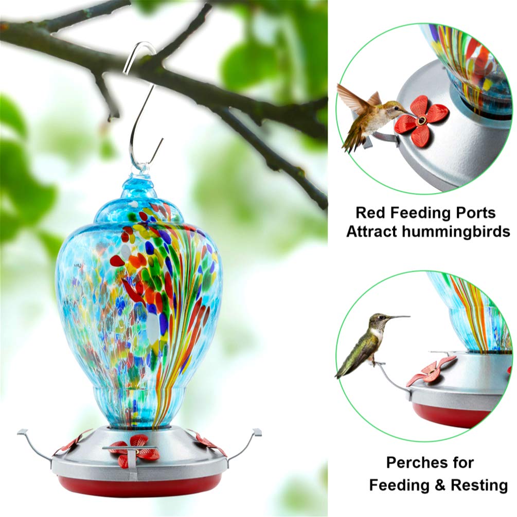 WOSIBO ant moat setup protects nectar from ants for uninterrupted feeding