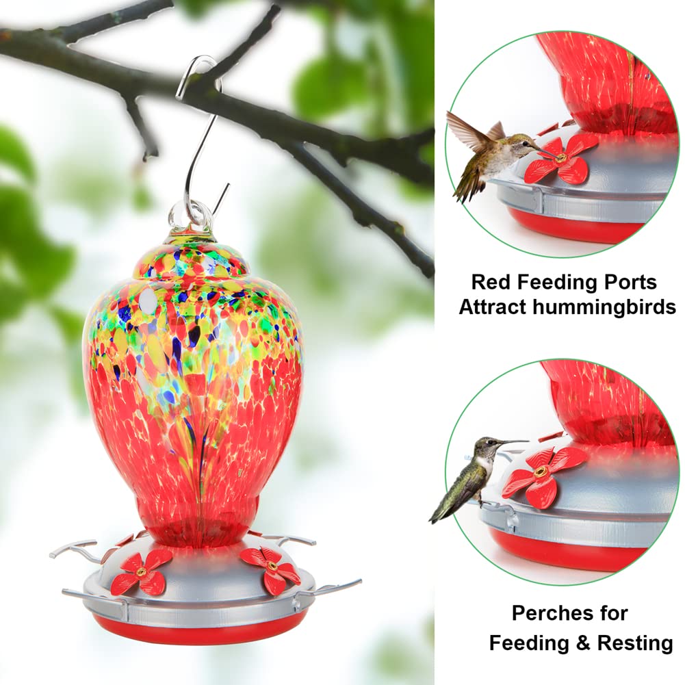 WOSIBO hummingbird feeder with ant moat to prevent nectar contamination