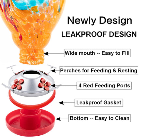 WOSIBO hummingbird feeder includes cotton lanyard for easy display