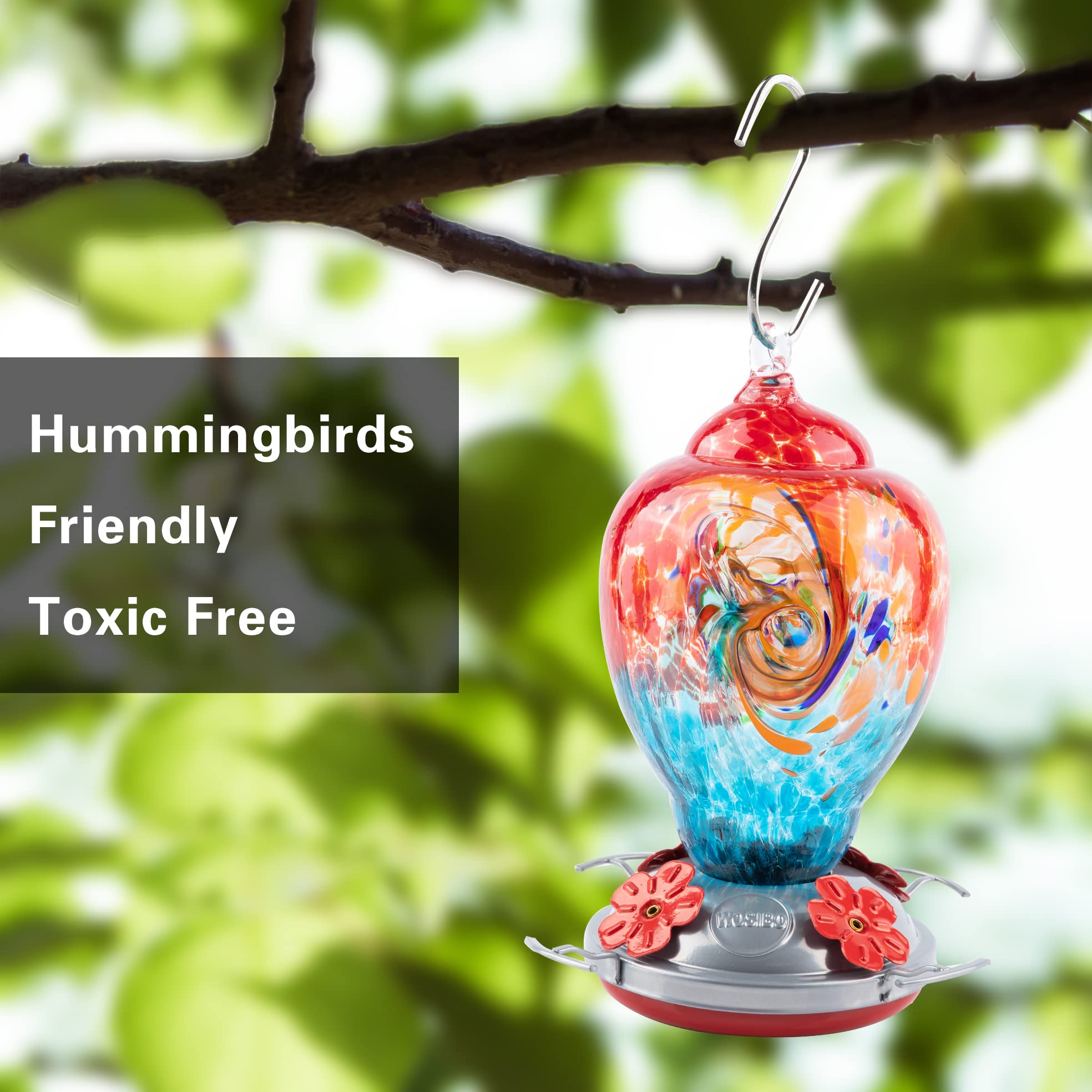 WOSIBO feeder hanging hook and rope setup for easy display