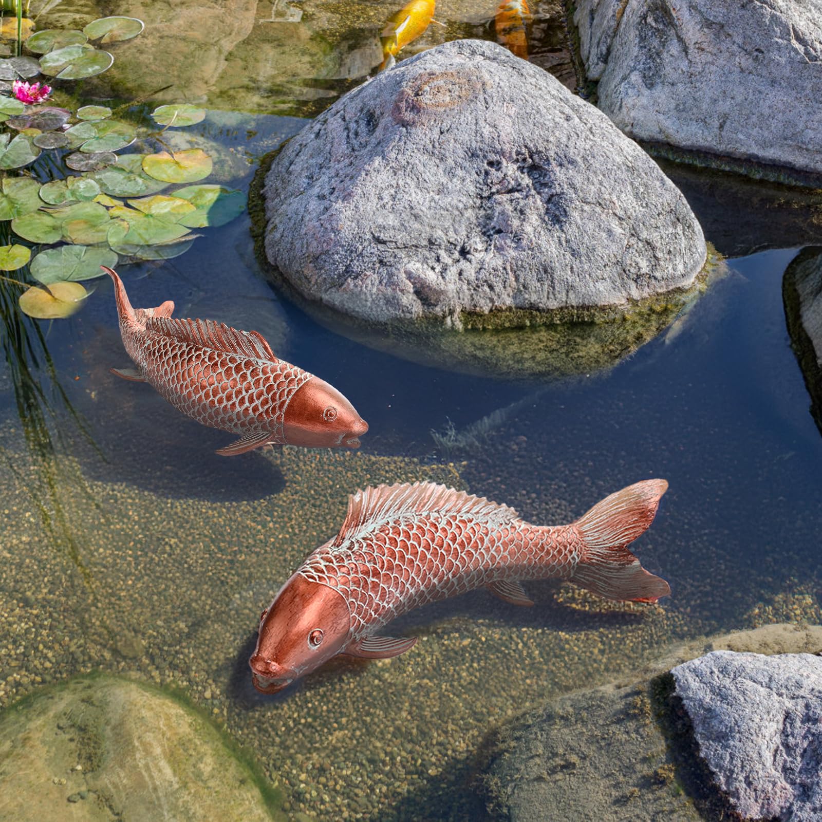 Wosuine garden gift koi fish decor ideal for gardening lovers