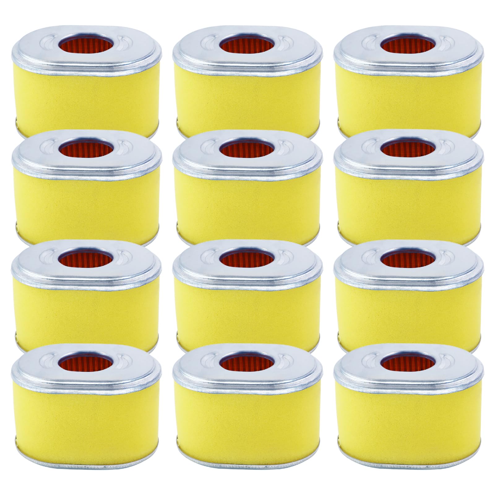 WOTIAN 12-pack GX160 GX200 air filter pack shot for bulk replacements and easy maintenance.