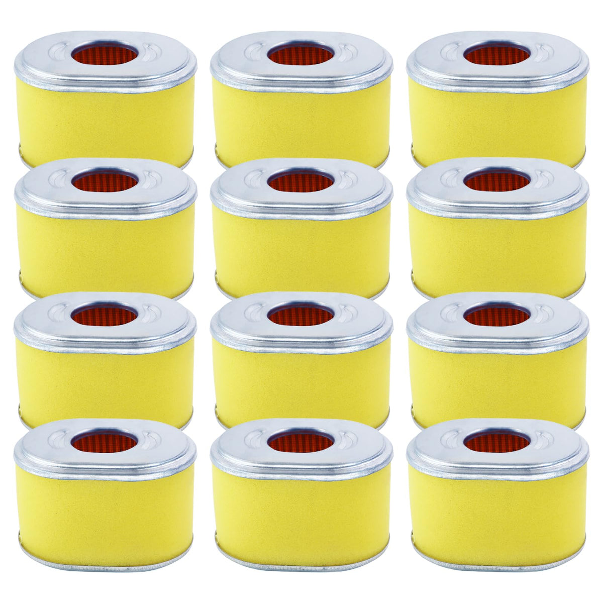 WOTIAN 12-pack GX160 GX200 air filter pack shot for bulk replacements and easy maintenance.