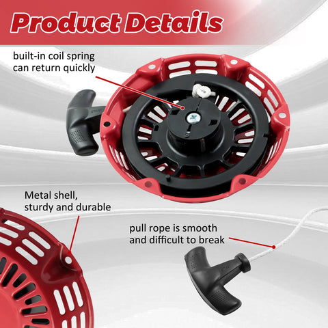 WOTIAN GX160 rope included supports smooth pull-start operation.