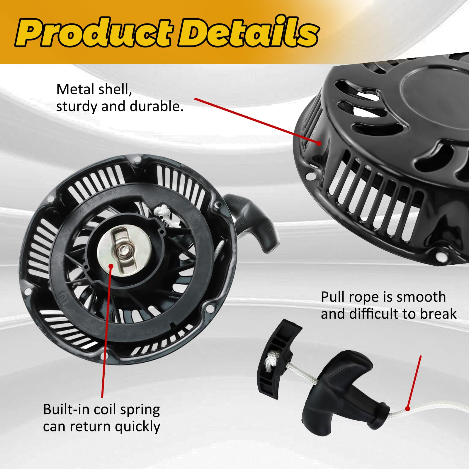 WOTIAN recoil pull start contents including rope and screws