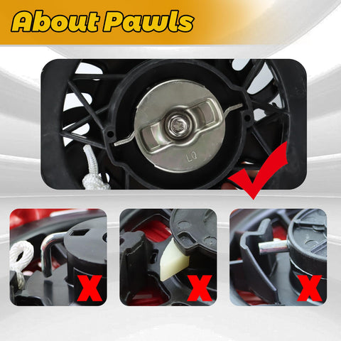 WOTIAN recoil pull start ease of use with accessible pull handle