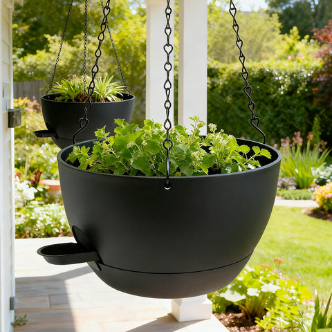 WOUSIWER cotton rope wick detail demonstrates steady hydration for healthy soil.
