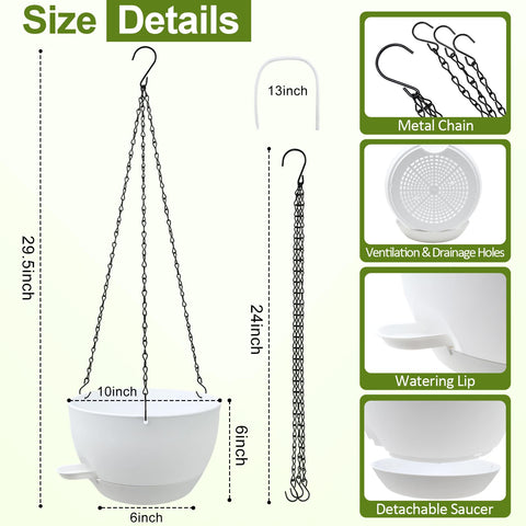WOUSIWER cotton-rope-wick system provides steady hydration for thriving plants.
