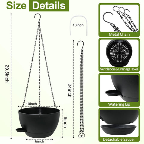 WOUSIWER drainage holes promote airflow and healthier roots.