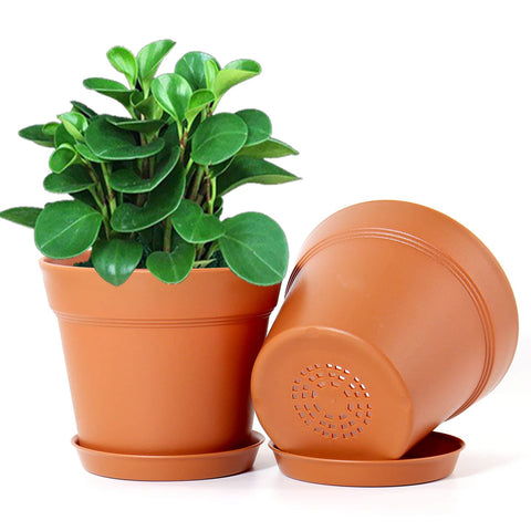 Durable 3-4mm plastic construction keeps pots sturdy on windowsills.