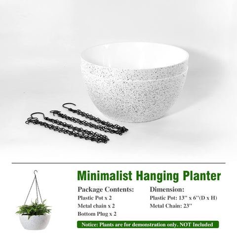 Weather-resistant WOUSIWER planter withstands sun and frost for year-round display