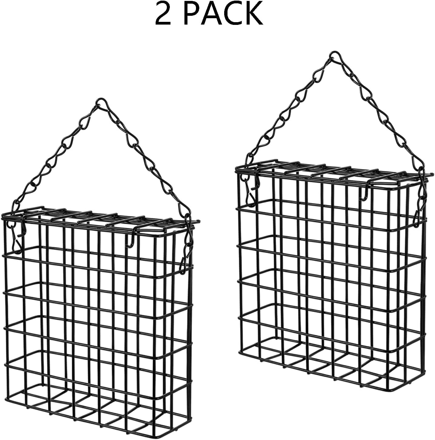 WOWARE suet feeder includes hanging chains for easy placement
