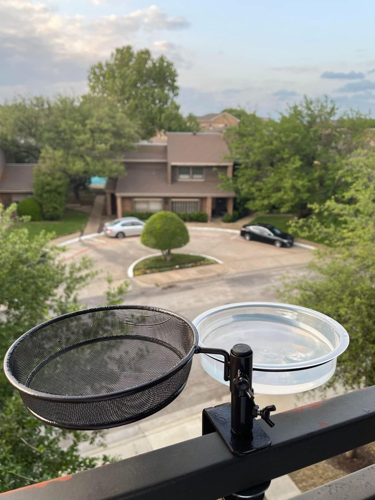 WOWARE deck bird feeder dimensions chart to plan space