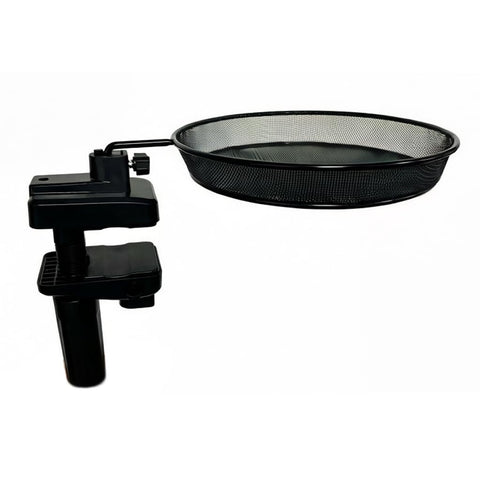 WOWARE railing-mounted bird feeder 8in tray for easy deck birdwatching