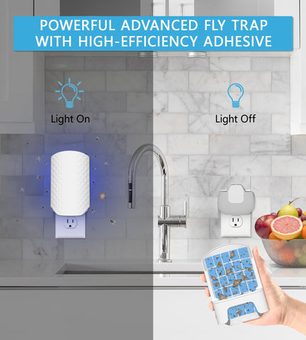 WowCatch blue light trap refill card designed for seamless compatibility
