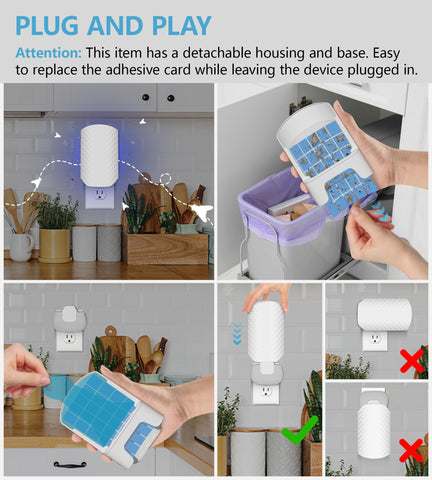 Refill cards for WowCatch trap with blue grid pattern for better visibility.