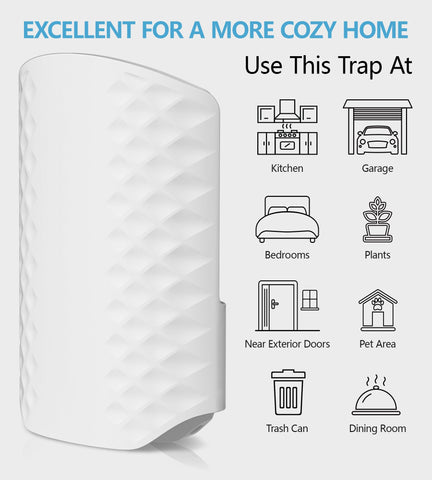 WowCatch insect trap is non-toxic and safe around kids and pets.