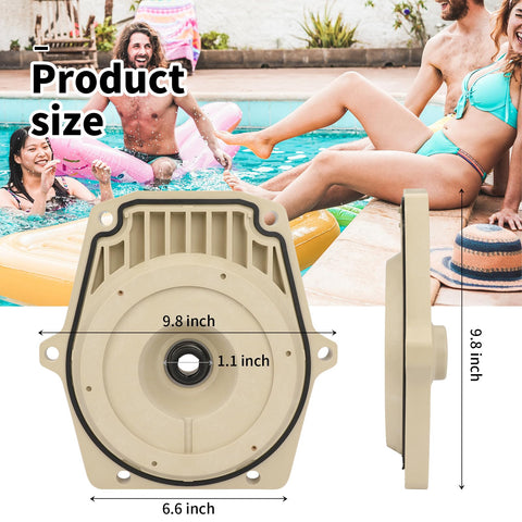 Wowewk seal plate for Intelliflo pump, assembly view highlights precise fit and durable gasket.