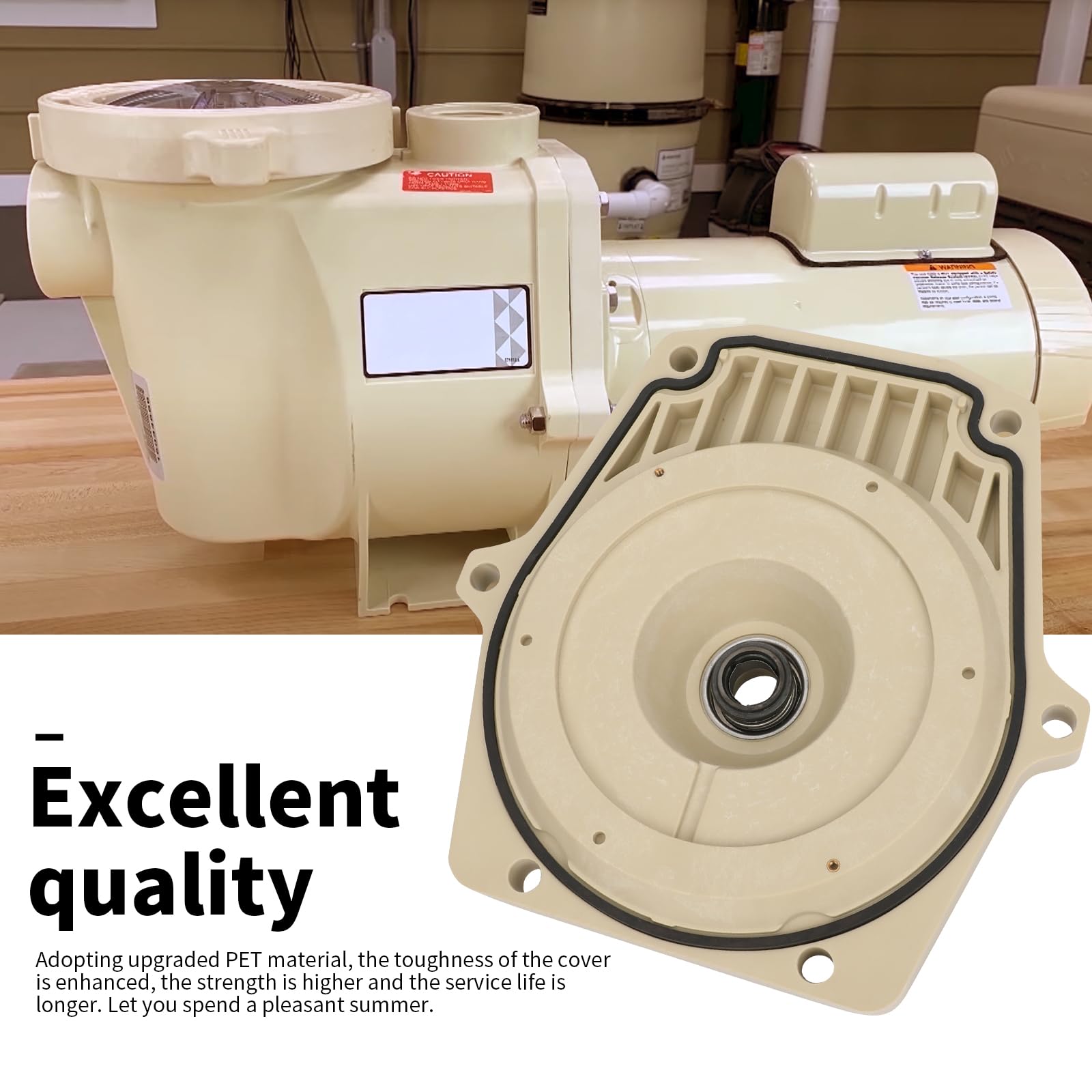 Wowewk seal plate PET material demonstrates rugged durability in pumps.