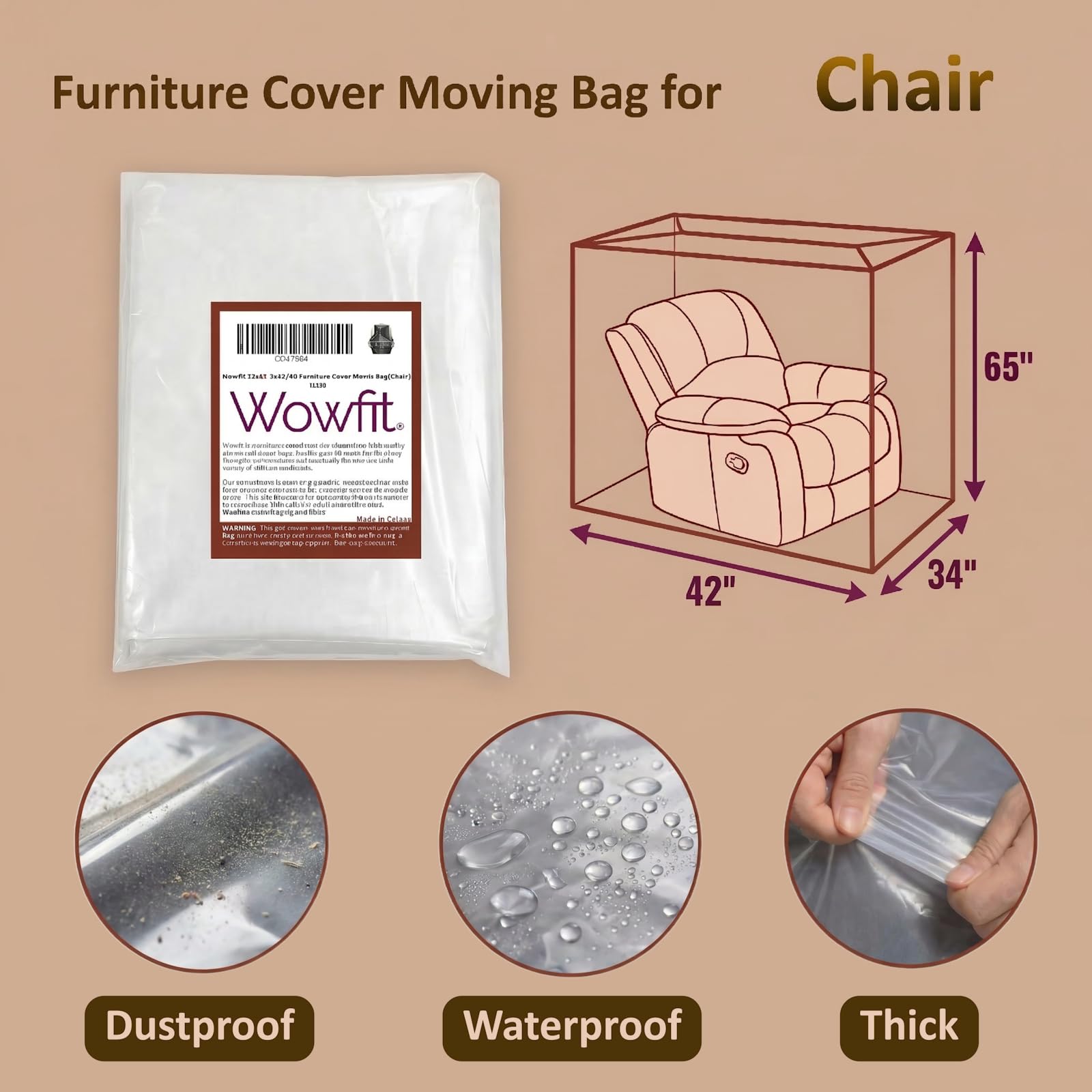 Wowfit 48H sealed accommodates boxes for secure transport.