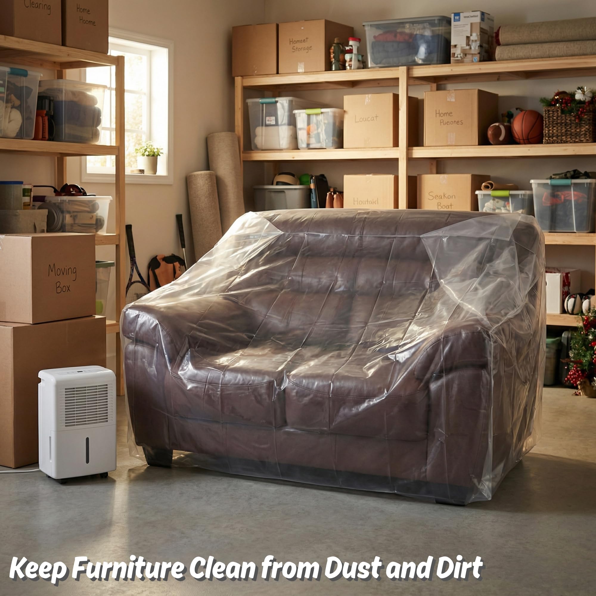 Wowfit odorless plastic keeps items clean during relocation.