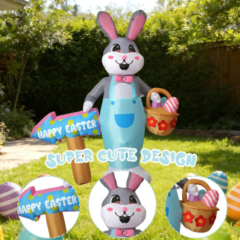WOWIN Happy Easter sign highlights a cheerful message in your garden.