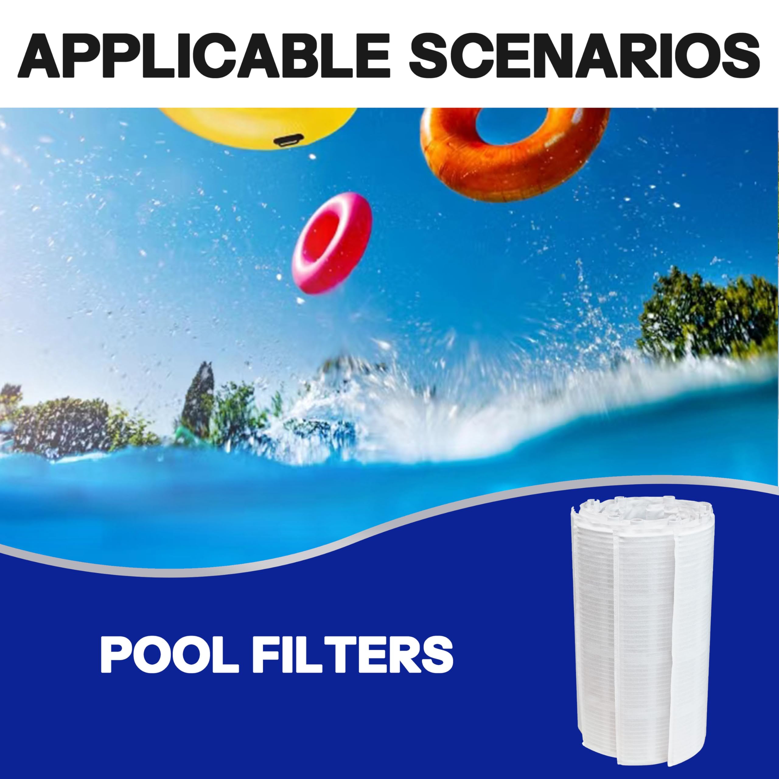 Wowreed DE filter grid washing in progress demonstrates easy cleaning.