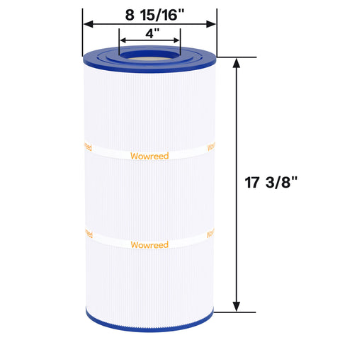 Wowreed 90 sq ft filtration area for clearer pool water.