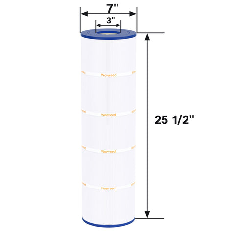 Wowreed CX880XRE pool filter side view showing compact dimensions
