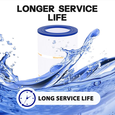 Wowreed pool filter outside-diameter-10-1-16-inches highlighting spacious filtration area.