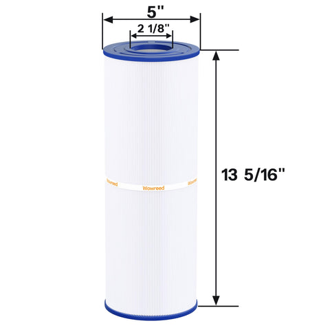 Wowreed spa filter showing 13 5/16 inch length for easy fit.