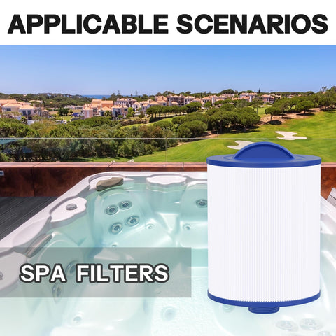 Wowreed spa filter master-deluxe-m60506 2-pack promotes efficient cleaning