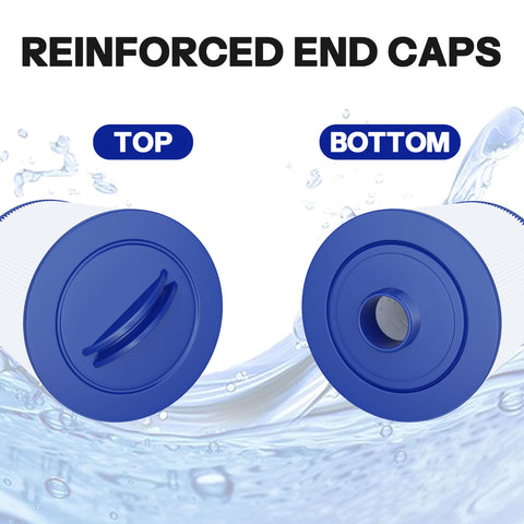 Wowreed spa filter pas502sv enhances water clarity with durable end caps
