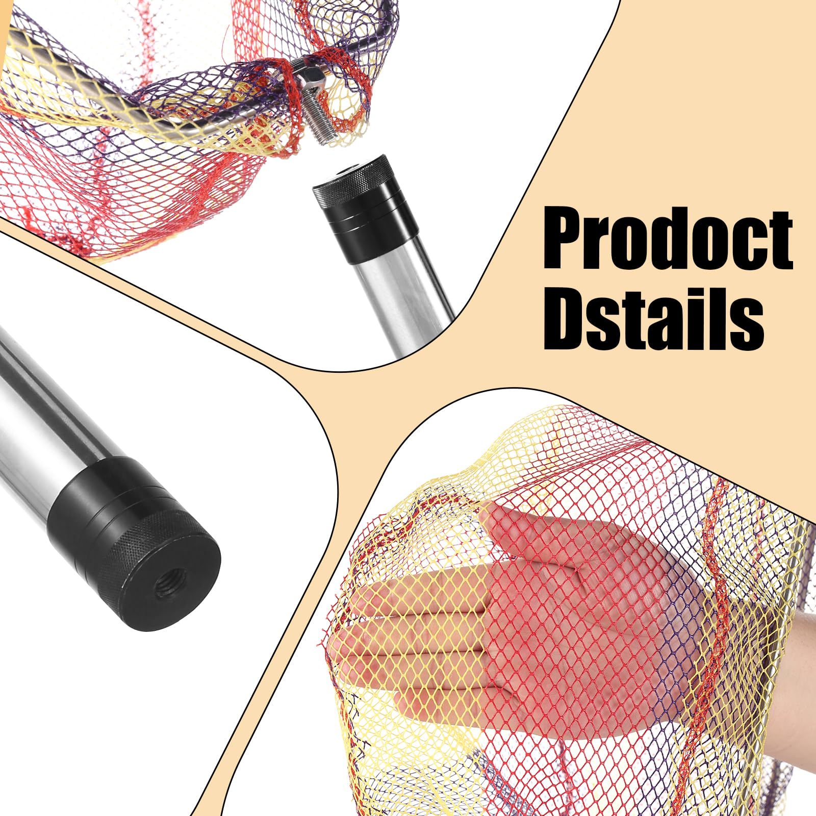 Woxnoc ergonomic handle provides comfortable grip during longer catching sessions.