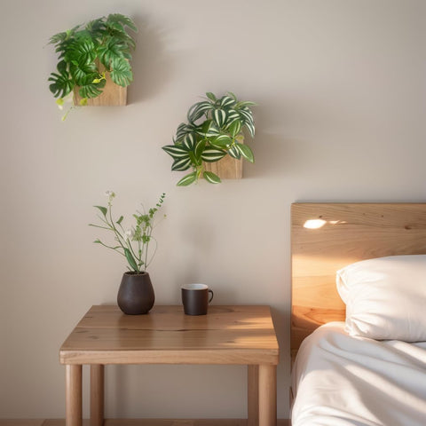 WOYOO hanging artificial plant 11 inches, easy wall decor for bedrooms or offices.
