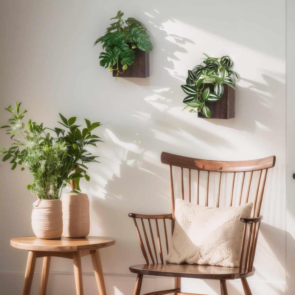 WOYOO wooden vases wall art adds rustic charm to bedroom decor
