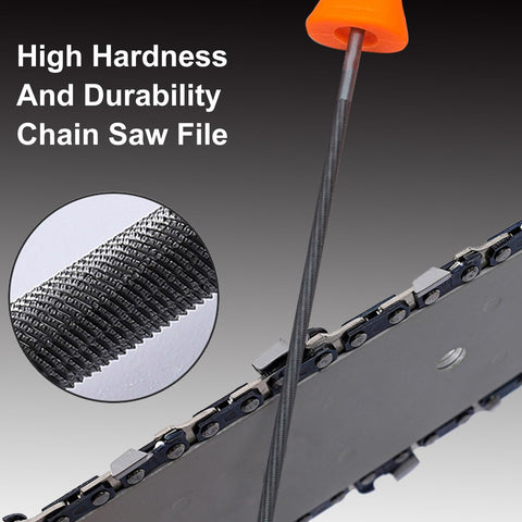 Wozoohyi chainsaw file 3/16 inch enables precise grinding on wood.