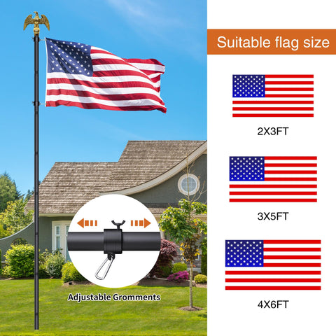 Wphold 3x5 American flag included with flag pole kit