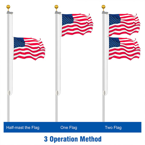 Wphold patio flag display ideal for home patriotic displays.