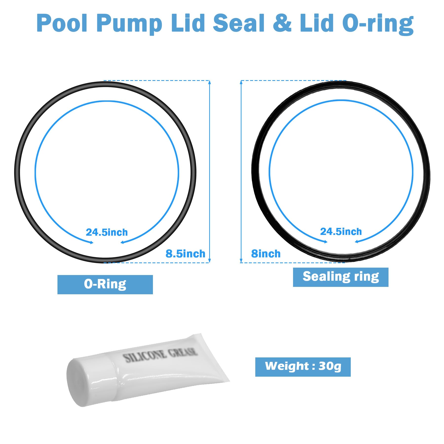 WPL R0446200 O-ring double seal prevents water leaks under pressure in spa systems.