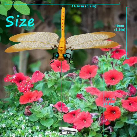 WPPOWER colorful dragonfly stakes brighten yards with vibrant hues.