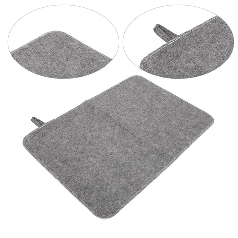 WQAPVHBG felt sauna cushion on bench enhances seating comfort during sessions.