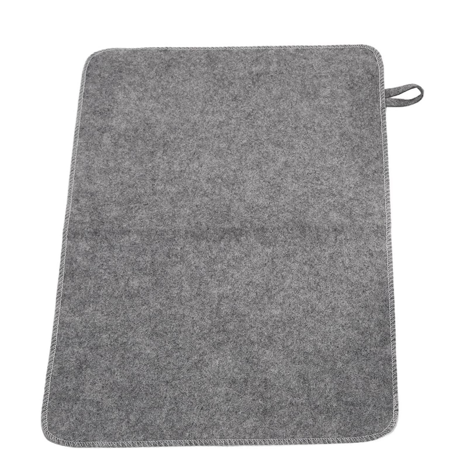 WQAPVHBG felt sauna cushion on bench for comfortable seating and heat insulation.