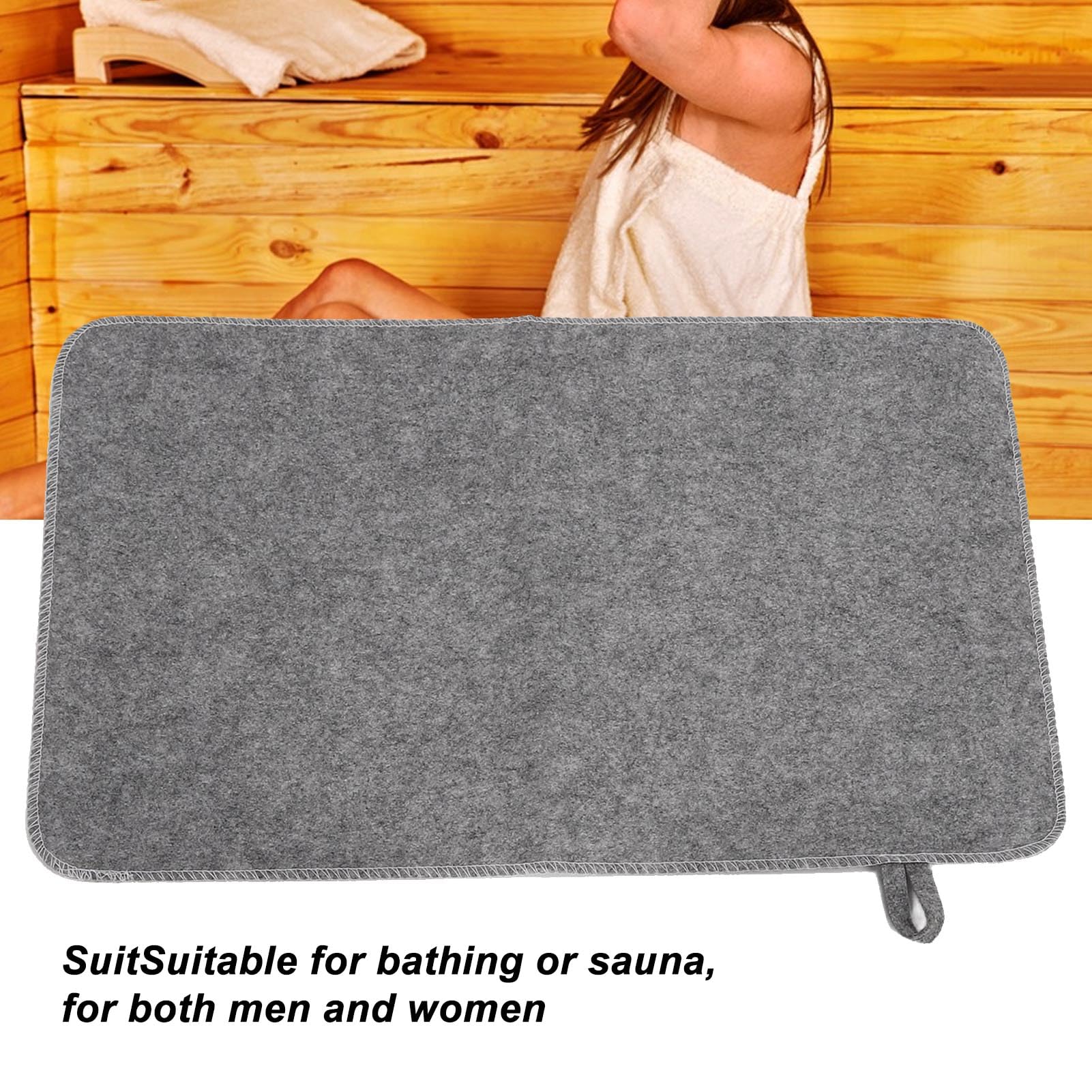 WQAPVHBG felt material sauna cushion delivers a soft touch and warmth.
