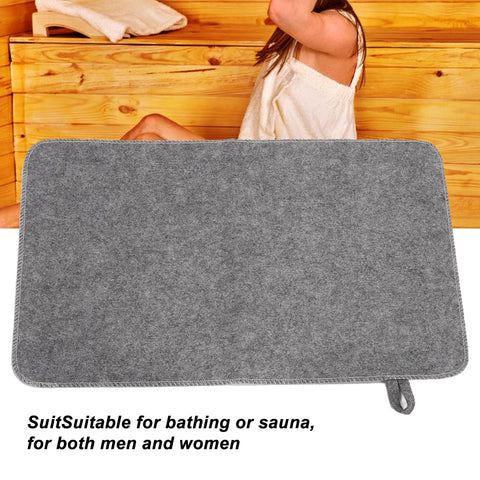 WQAPVHBG felt material sauna cushion delivers a soft touch and warmth.