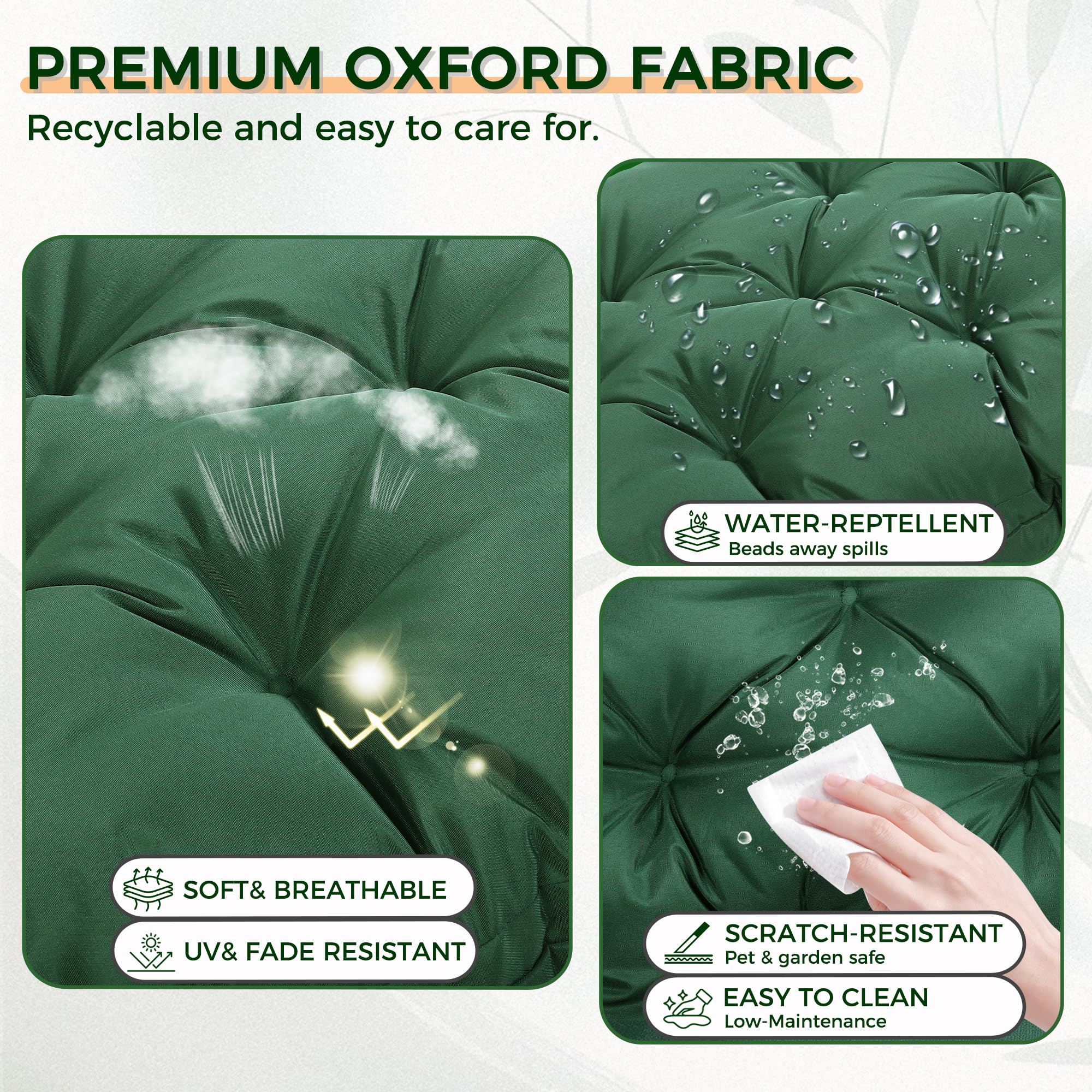 WQlittuK 4-inch padding close-up highlights ergonomic support.